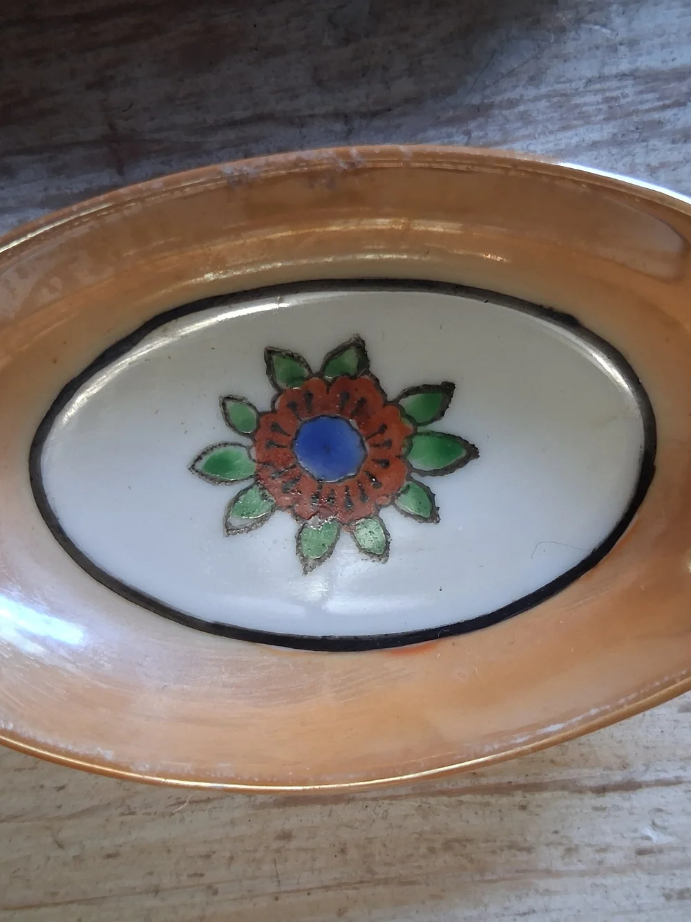 Vintage Set Of 2 Noritake Lustre-glaze Trinket Dishes